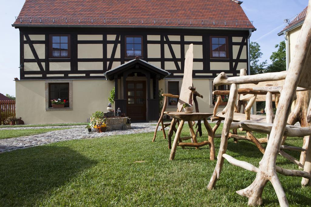 Pension Alte Schmiede Zabeltitz Экстерьер фото